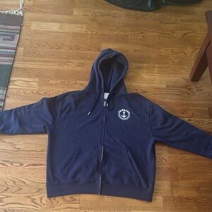 Navy Blue Women's Hoodie Jacket